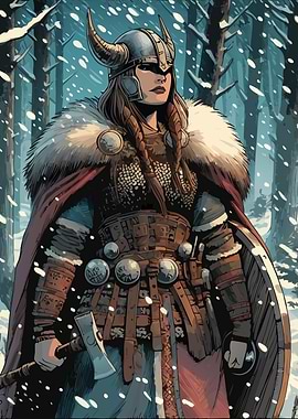 Viking Woman Valkyrie Warrior