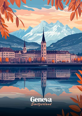 Geneva, Switzerland Cityscape