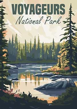 Voyageurs National Park Poster