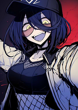 Anime Girl with Fangs