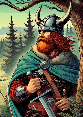 Nordic Viking Warrior