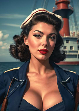 Sexy Pinup Sailor Girl