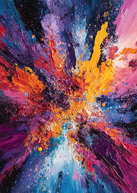 Abstract Explosion of Color