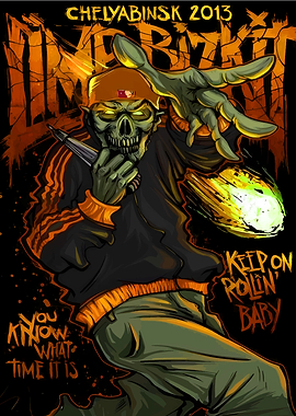 Zombie Rapper Illustration