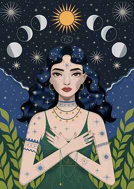 Celestial Woman Illustration