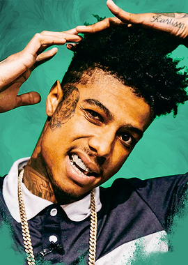 Blueface Rapper Portrait