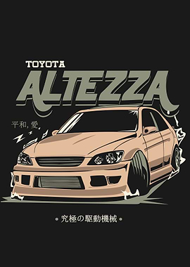 Toyota Altezza Car Illustration