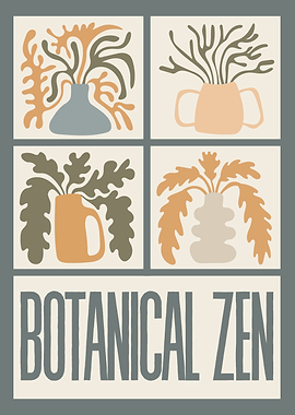 Minimalist Botanical Wavy Floral