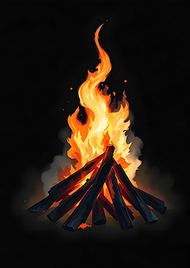 Campfire Flames