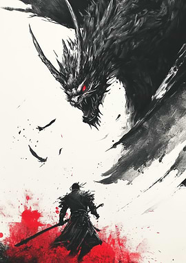 Samurai vs Dragon