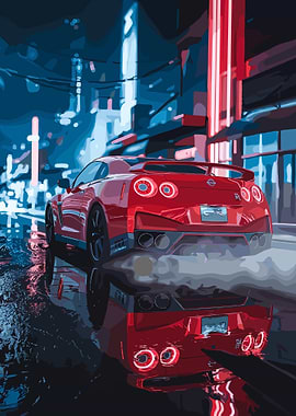 Nissan Car Night Drive