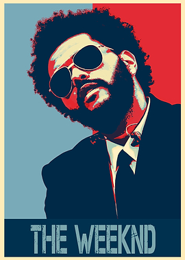 The Weeknd Pop Art Poster