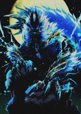 Blue and Yellow Monster