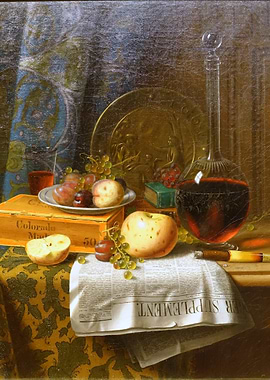 Still Life with Fruit and Wine