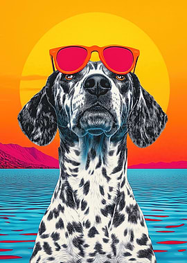 Dalmatian in Sunglasses