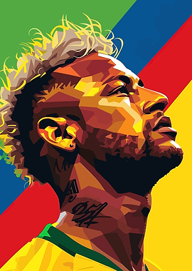Neymar Jr. Pop Art Portrait