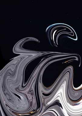 Abstract Swirling Art