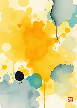Abstract Watercolor Splashes
