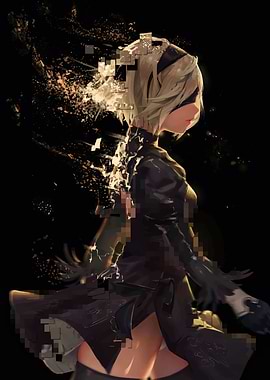 2b nier automata poster