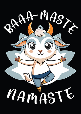 Goat Yoga Namaste