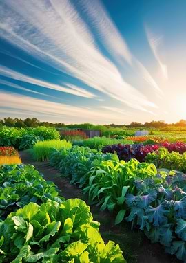 Vibrant Vegetable Garden