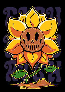 Skull Sunflower