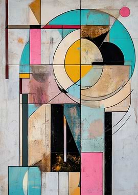 Abstract Geometric Painting