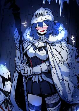 Smiling Knight in White