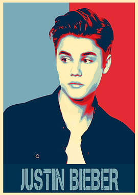 Justin Bieber Pop Art Poster