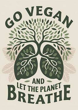 Go Vegan, Let the Planet Breathe
