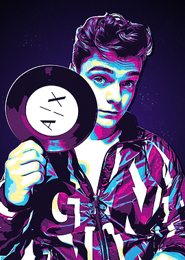 Martin Garrix Retro Music Poster