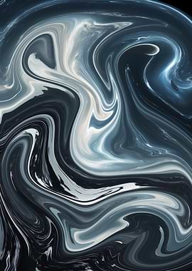 Abstract Swirling Marble