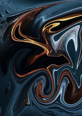Abstract Swirling Art
