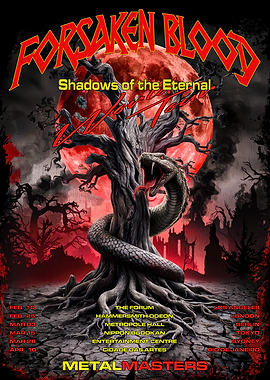 Forsaken Blood Tour Poster