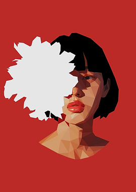 Woman with White Shape