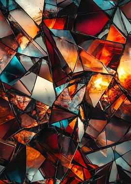 Shattered Glass Abstract
