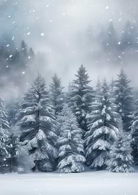 Snowy Forest Landscape