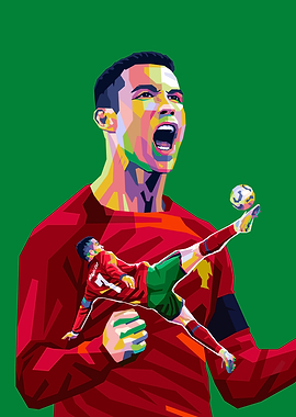 Cristiano Ronaldo Pop Art