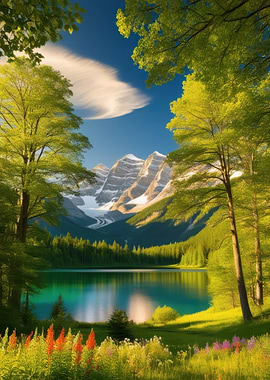 Mountain Lake Serenity