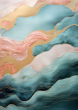 Abstract Mountain Landscape