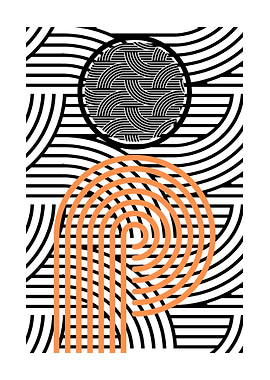 Abstract Geometric Art Print