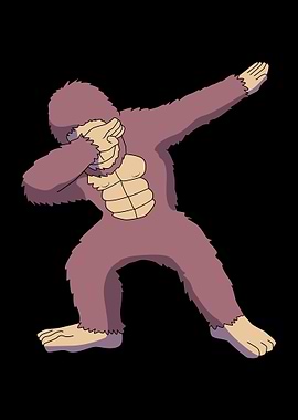 Gorilla Dabbing Animal