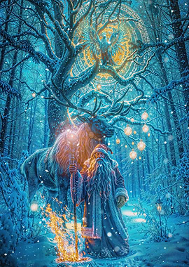 Winter Forest Magic with Santa Claus