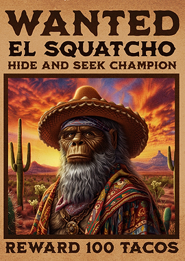 Wanted: El Squatcho Hide and Seek Champion