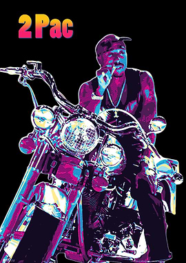 2Pac Motorcycle Art