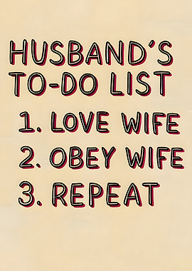 Husband's To-Do List
