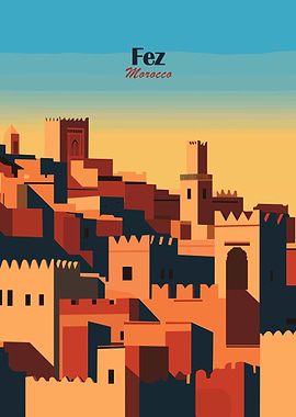 Fes, Morocco Cityscape