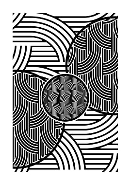 Abstract Black and White Pattern