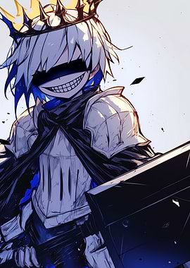 Anime King with Sword