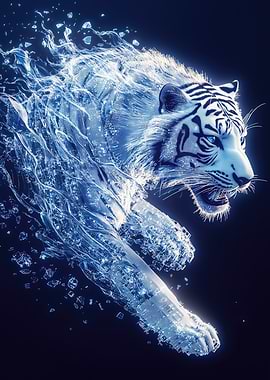 White Tiger in Ice